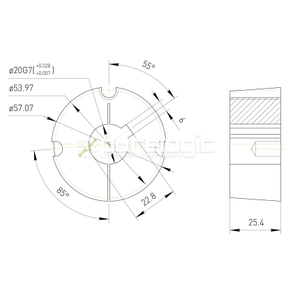Втулка тапербуш 1610-20 458 Втулка тапербуш 1610-20 фото