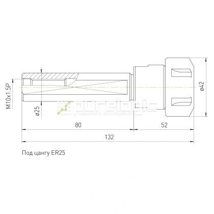Цанговый патрон SL25-ER25-80L фото