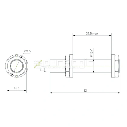 Датчик индуктивный LJ12A3-4-Z/AX (ст., НЗ, DC) фото