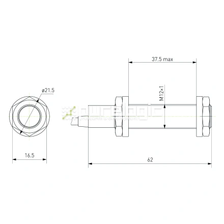 Датчик индуктивный LJ12A3-4-Z/AX (ст., НЗ, DC) фото