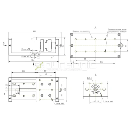 Модуль линейного перемещения PLLM-01-200 фото