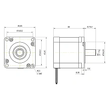 Двигатель шаговый FL86STH80-4208B