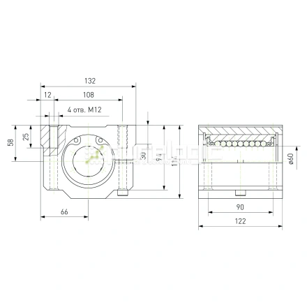 Модуль опорный регулируемый SCJ60 фото