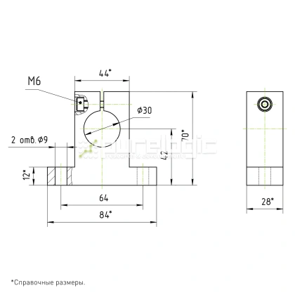 Держатель вала SH30 383 Держатель вала SH30 фото