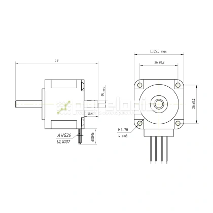 Двигатель шаговый PL35HD28-D5 фото