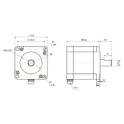 Двигатель шаговый IP65 57CM23-FS