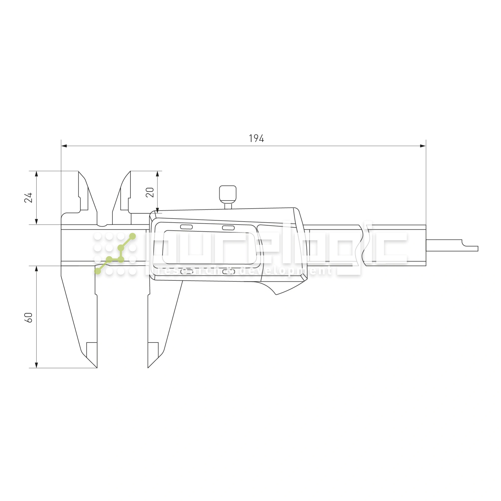 Штангенциркуль цифровой IDVC-300 5 709 Штангенциркуль цифровой IDVC-300 фото