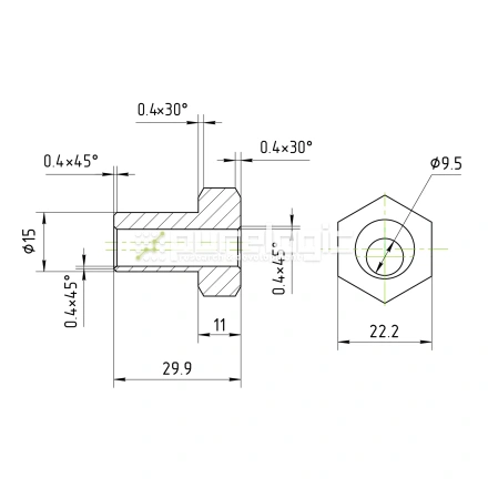 Втулка PLBX4 фото