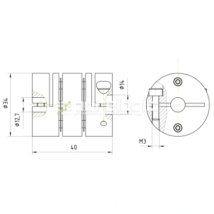 Муфта соединительная BD-3440-12.7-14 фото