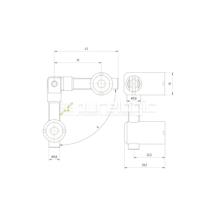 Пазовый соединитель 45MSD-A фото