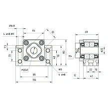 Опора ШВП подшипниковая BK25-C5