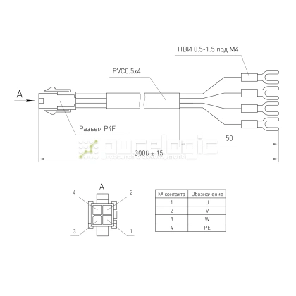 Кабель A1P-3m фото