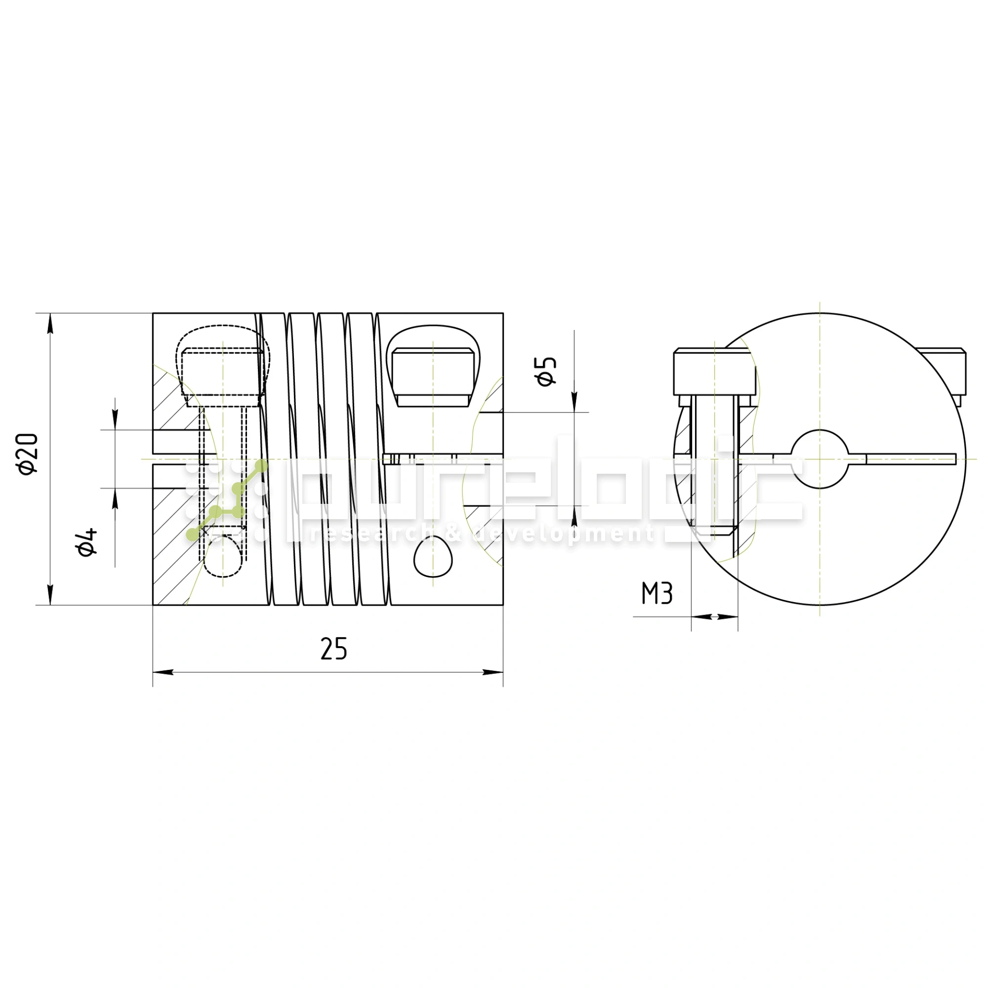 Муфта соединительная BR-2025-4-5 фото