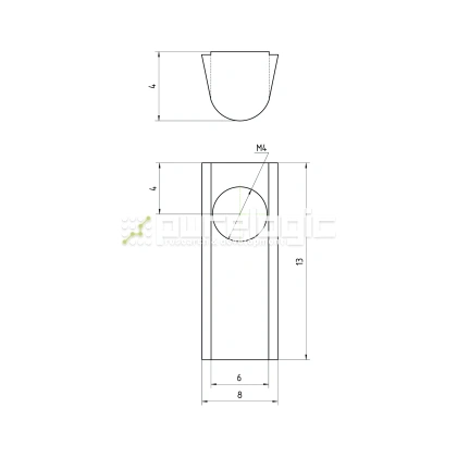 Гайка Т-образная 20TH4 12 Гайка Т-образная 20TH4 фото