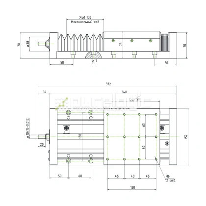 Модуль линейного перемещения PLLM-61H-05100 фото