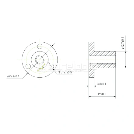 Гайка TRFP-6.35x1.58 фото