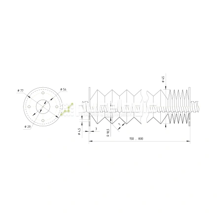 Гофрозащита DCV-B25-800 фото