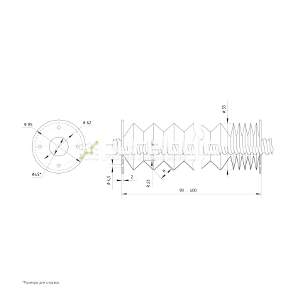 Гофрозащита DCV-B32-400 1 540 Гофрозащита DCV-B32-400 фото