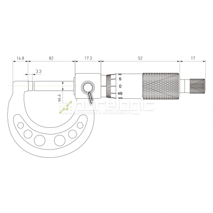 Микрометр внешний PL5201-75A фото