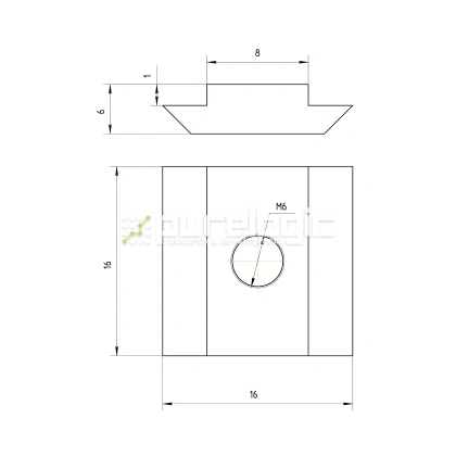 Сухарь пазовый 30HM6 (AL-M6-8S) фото