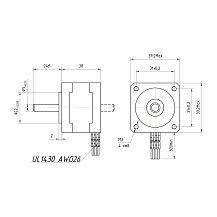 Двигатель шаговый FL39ST38-0504A