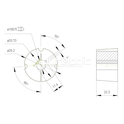 Втулка тапербуш 1008-10 284 Втулка тапербуш 1008-10 фото