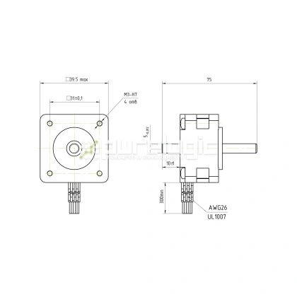 Двигатель шаговый PL35HD45-M5 фото