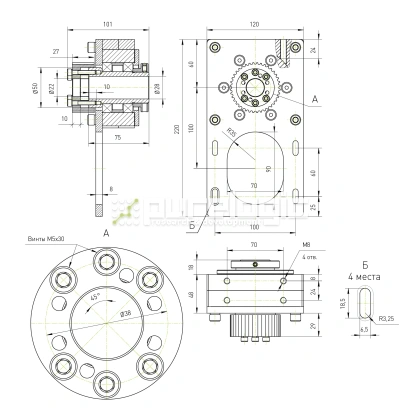 Модуль вращающейся гайки ШВП RY-MRN16 37 257 Модуль вращающейся гайки ШВП RY-MRN16 фото