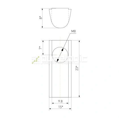Гайка Т-образная 45TH8 фото