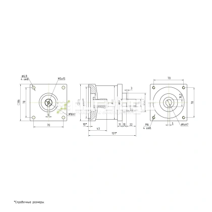 Редуктор планетарный 86PX10K-14K фото