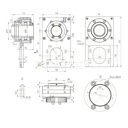 Модуль вращающейся гайки ШВП RY-MRN3232 фото