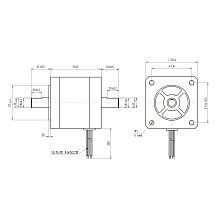 Двигатель шаговый биполярный 57CM13-SZ