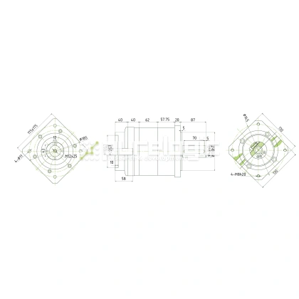 Редуктор планетарный 160PLF40K-22S-D40 фото