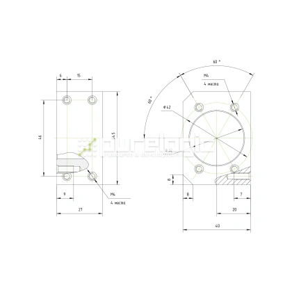 Держатель гайки ШВП  BSG1616 фото