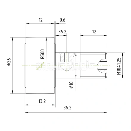 Ролик на игольчатом подшипнике KR26 фото