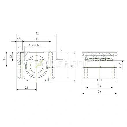 Модуль опорный регулируемый SCJ12 фото