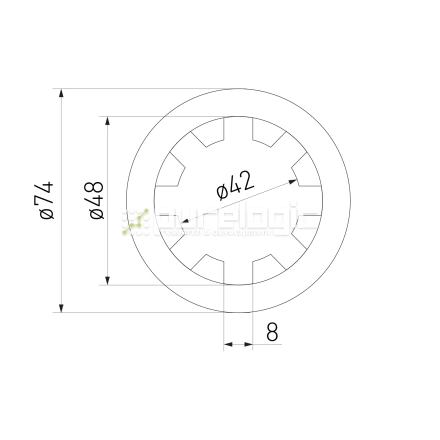 Шлицевая втулка SN-42x48 фото
