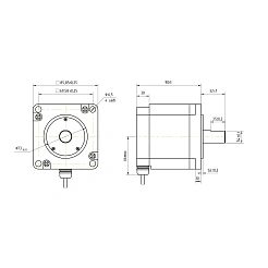 Двигатель шаговый IP65 86CM45-FS 11 278 руб. Двигатель шаговый IP65 86CM45-FS