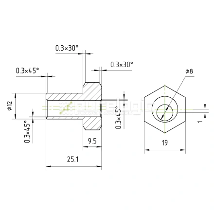 Втулка PLBX3 фото