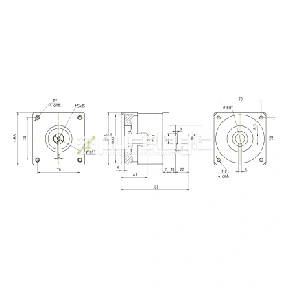 Редуктор планетарный 86PX16K-16K фото