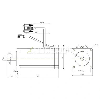 Двигатель шаговый с энкодером CS-M22306 6 632 Двигатель шаговый с энкодером CS-M22306 фото