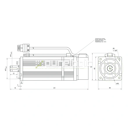 Серводвигатель 80STB-M04025 фото