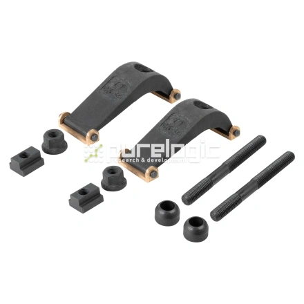 Комплект прижимов шарнирных с латунной пластиной под  Т-слот 14mm фото