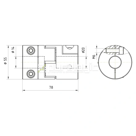 Муфта соединительная BF2-5578-14-20 фото