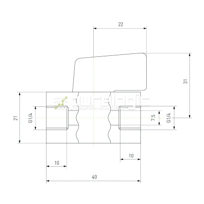 Кран слива конденсата 2930 1/4 фото