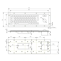 Промышленная клавиатура CT-KB01-65RMU