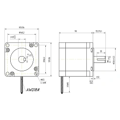 Двигатель шаговый FL110STH99-5504B 17 087 руб. Двигатель шаговый FL110STH99-5504B