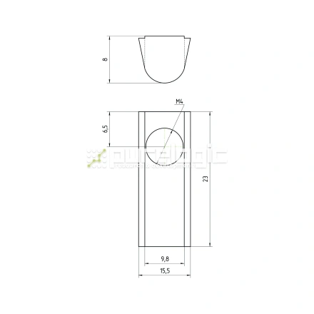 Гайка Т-образная 45TH4 фото