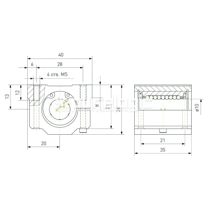 Модуль опорный регулируемый SCJ10 462 Модуль опорный регулируемый SCJ10 фото
