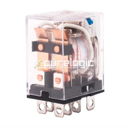 Реле электромагнитное HH62P-L-2Z-24 157 Реле электромагнитное HH62P-L-2Z-24 фото